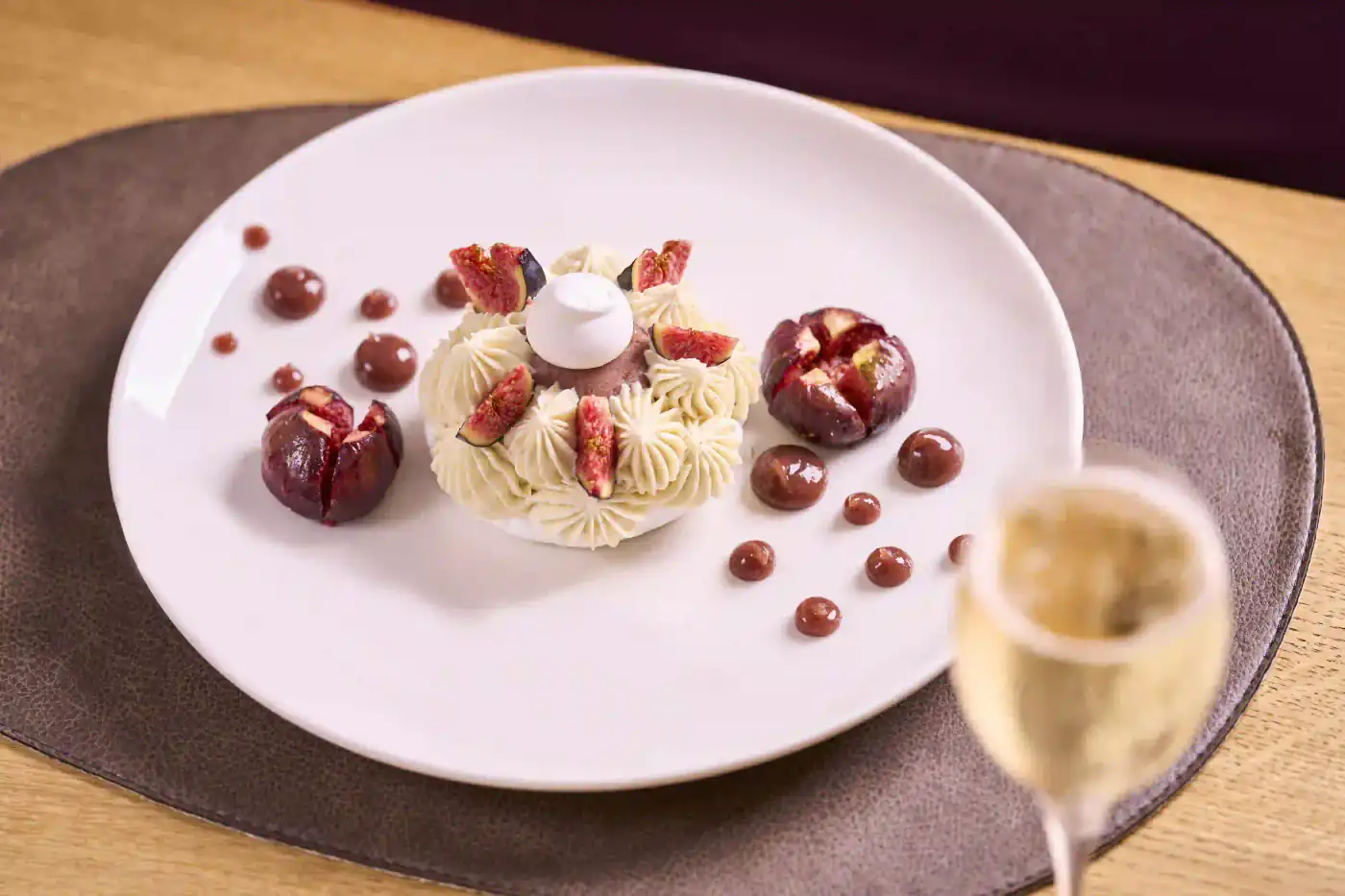 Plat gastronomique par le Chef Sébastien Berthaut