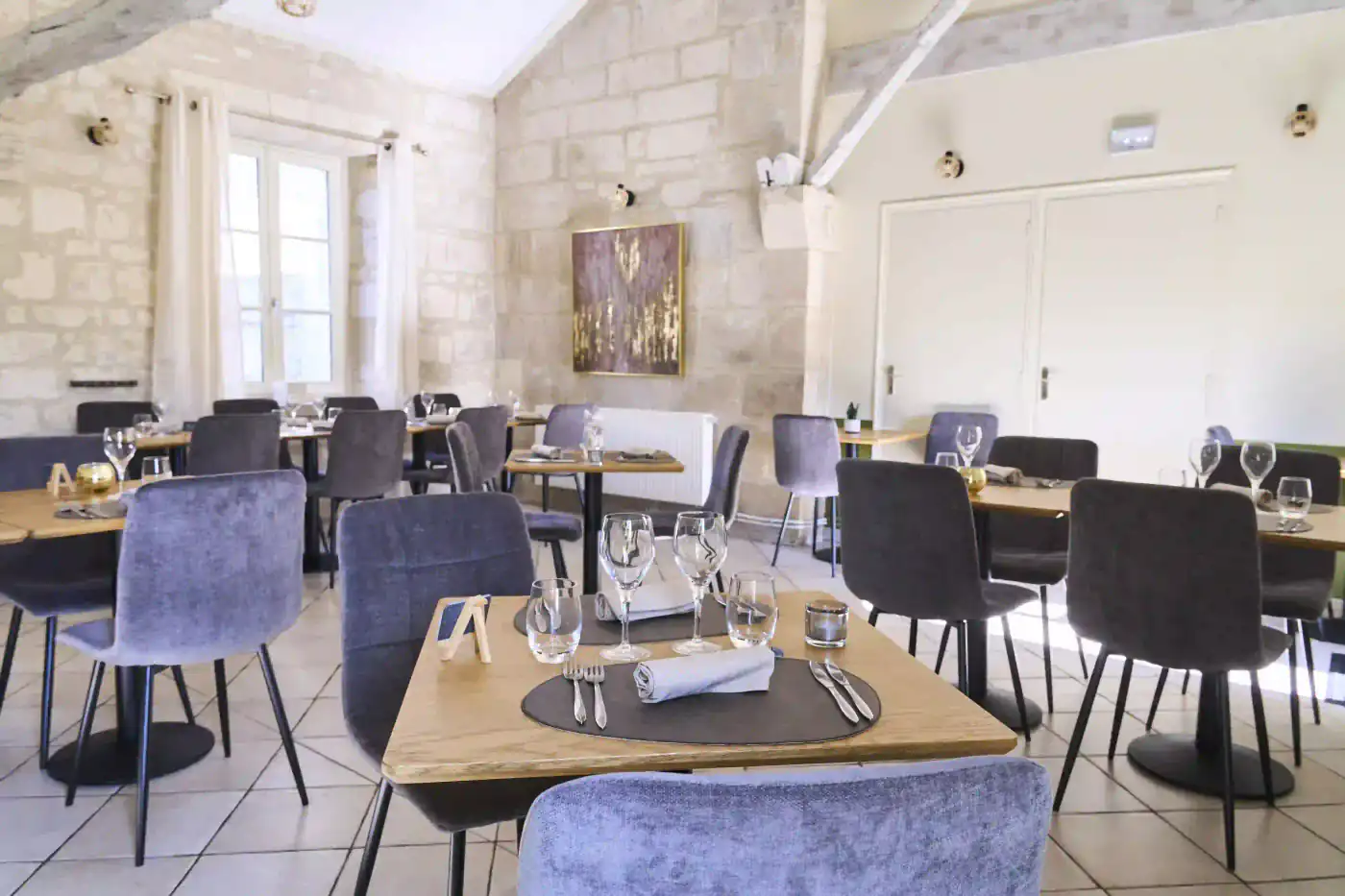 Cadre élégant et authentique de notre restaurant gastronomique dans l'Aisne
